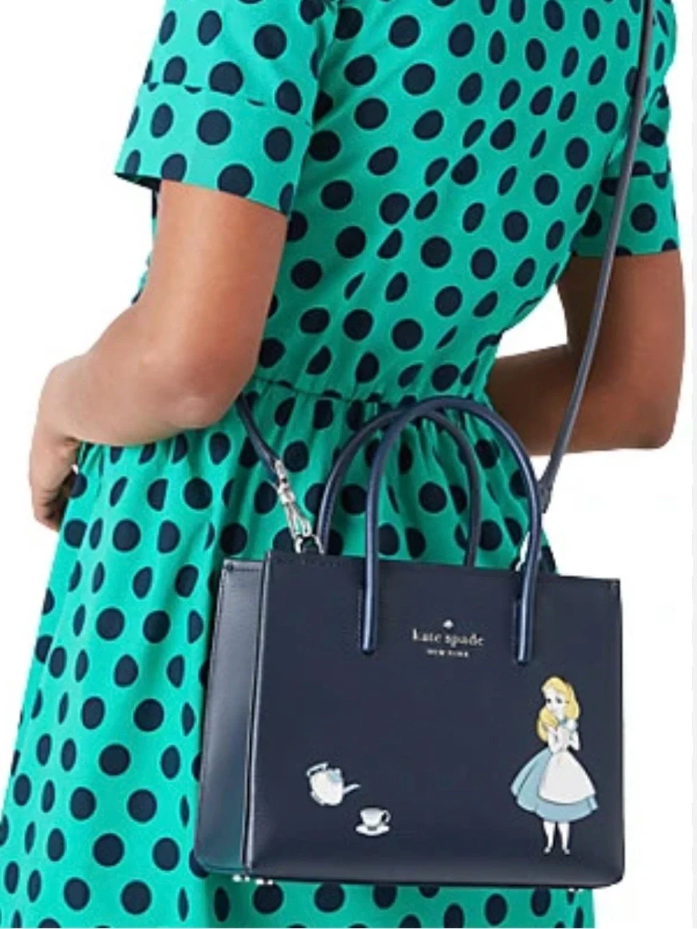 NWT Kate Spade x Alice in Wonderland Shopper Crossbody Purse